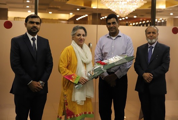 An Iftaar-dinner was hosted by APEX Consulting Pakistan on May 30, 2019 at Islamabad Hotel.  The event started with the recitation of the Holy Quran. Chief guest for the evening was Ms. Rukhsana Naveed, a Pakistani Politician who has been a member of the National Assembly since August 2018 and in September 2018 she was appointed as a Federal Parliamentary Secretary for Climate Change.  After a brief introduction of APEX Consulting Pakistan and the esteemed Chief Guest, the event was followed by a cheque distribution ceremony for the staff of APEX. Moreover, an employee from Infrastructure domain of APEX was awarded with a cash prize for being the best employee of the year. Senior Partner of APEX Consulting then delivered a closing speech and thanked all the guests on his behalf.